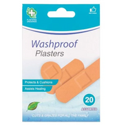 A+E Washproof Plasters Assorted 20 Pieces
