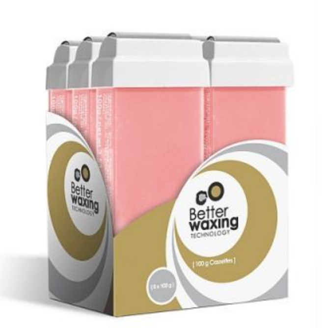 Better Waxing Technology Pink Sensitive Creme Wax Pack of 6 (100g each)