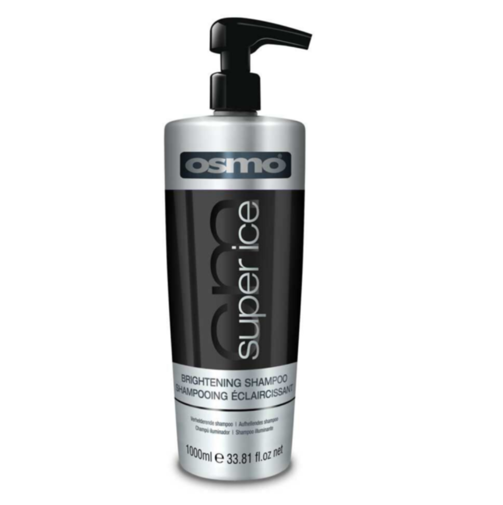 Osmo Super Ice Brightening Shampoo Anti-Yellow Toner for Blonde & Grey Hair 1000ml