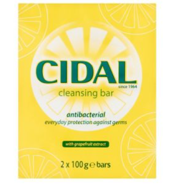 Cidal Cleansing Bar Antibacterial 2x100g