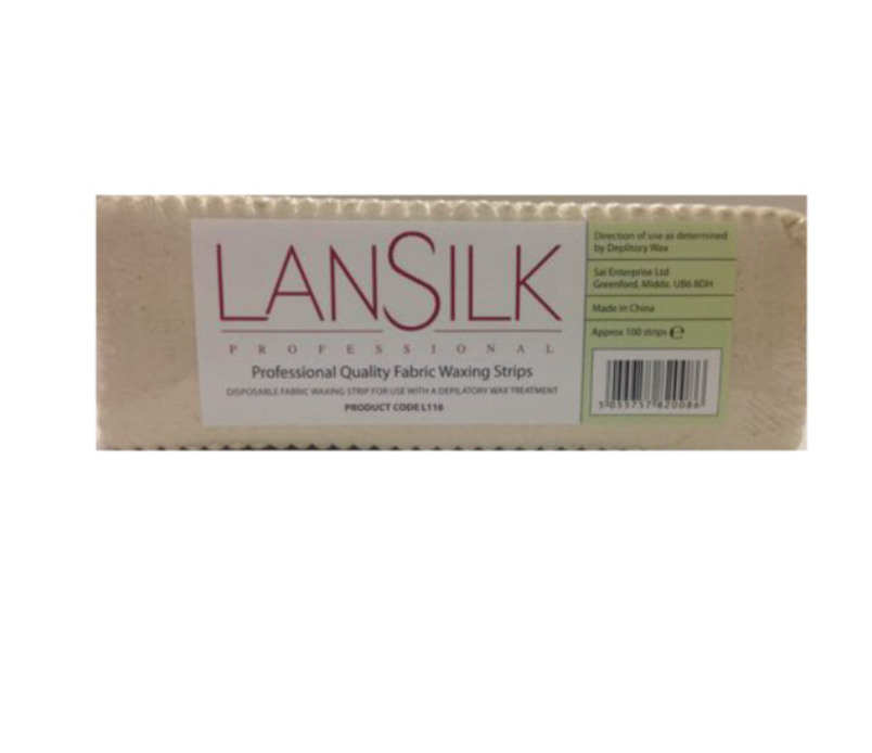 Lansilk Professional Quality Fabric Waxing Strips Approx. 100