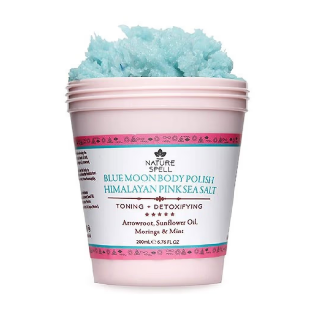 Nature Spell Blue Moon Body Polish Himalayan Pink Sea Salt 200ml