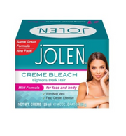 Jolen Creme Bleach Mild Formula with Aloe Vera for Face and Body 125ml