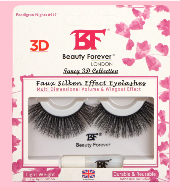 Beauty Forever London Fancy 3D Faux Silken Effect Eyelashes Paddington Nights
