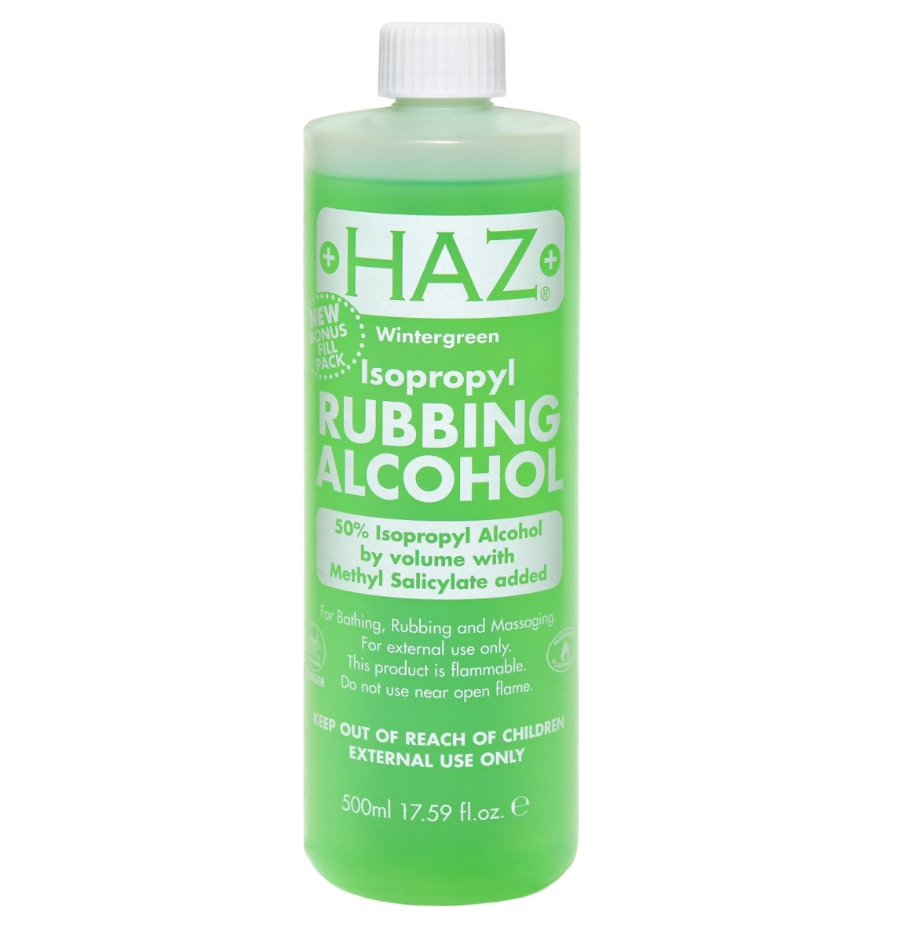 HAZ Isopropyl Rubbing Alcohol Wintergreen 500ml