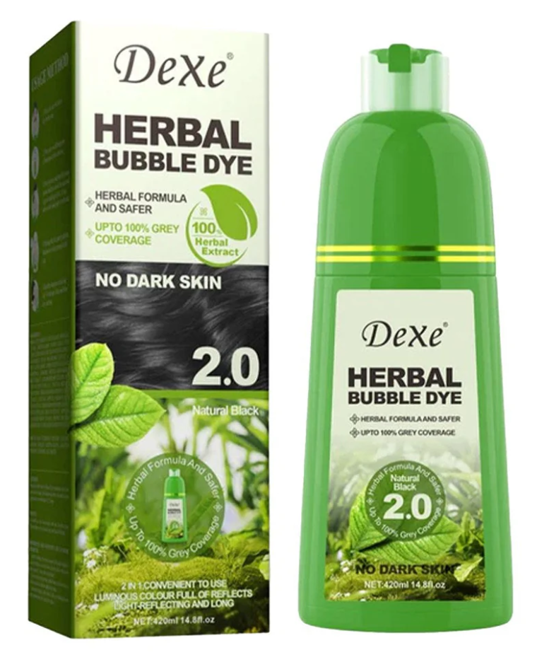 DeXe Herbal Bubble Hair Dye Natural Black 420ml