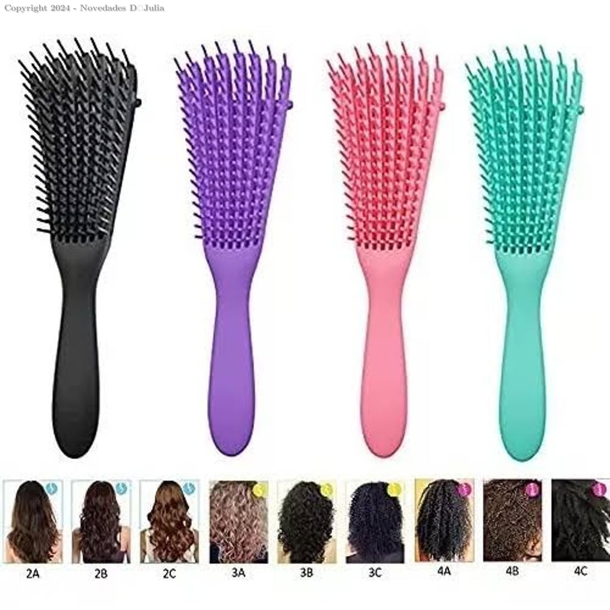 Anti-Frizz Detangling Hair Brush – Assorted Colours