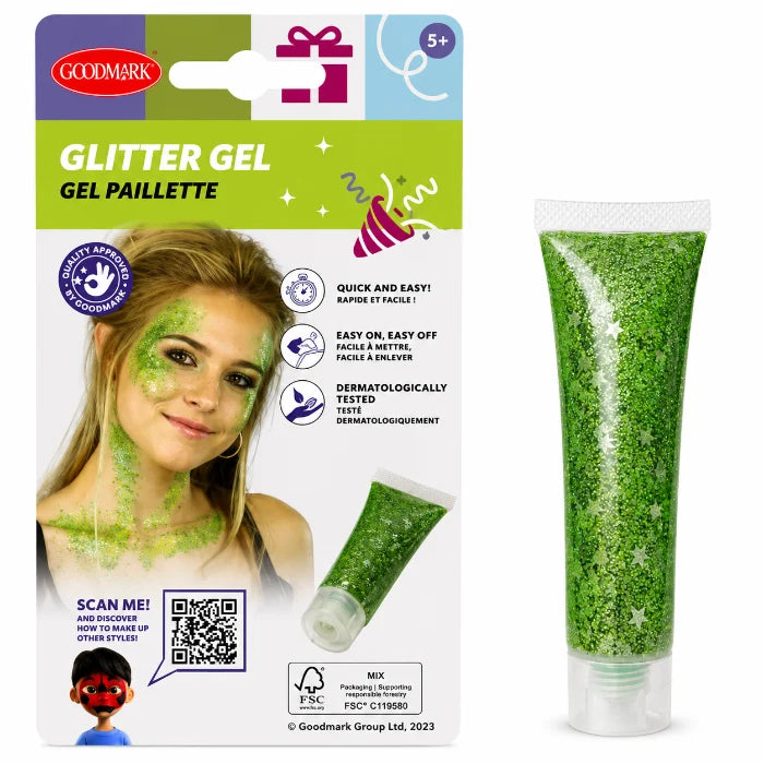 Make-Up Glitter Gel – Green 14ml