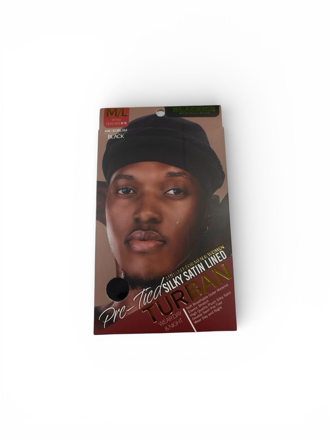 Pre-Tied Silky Satin Lined Turban