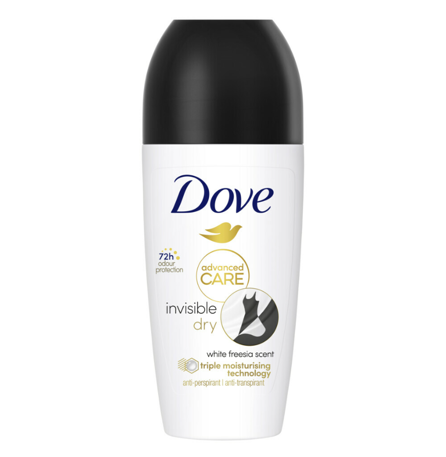 Dove Advanced Care Invisible Dry White Freesia Scent Anti-Perspirant Roll-On 50ml