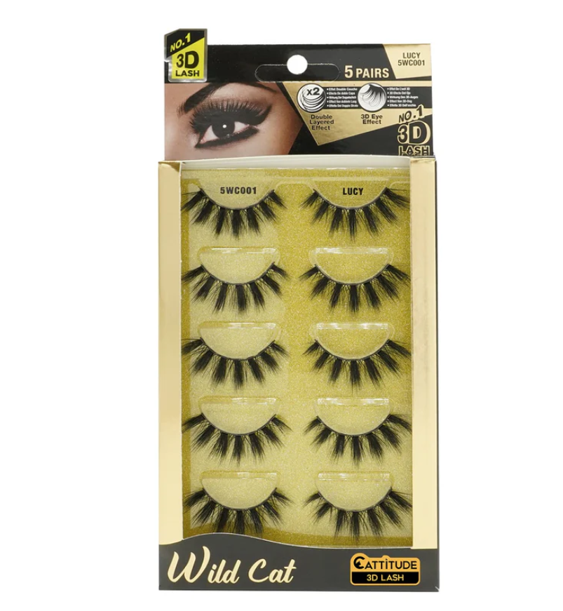 Cattitude Wild Cat 3D Lash Lucy 5 Pairs
