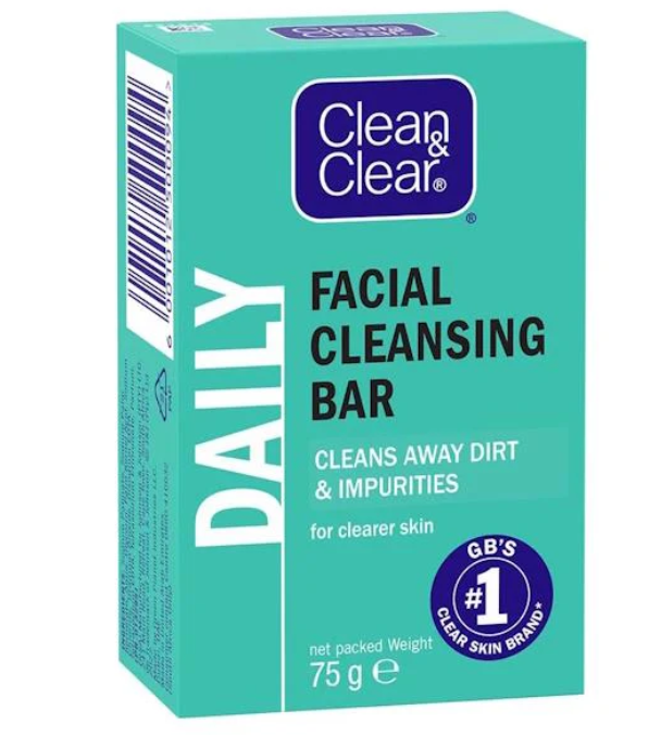 Clean & Clear Daily Facial Cleansing Bar 75g