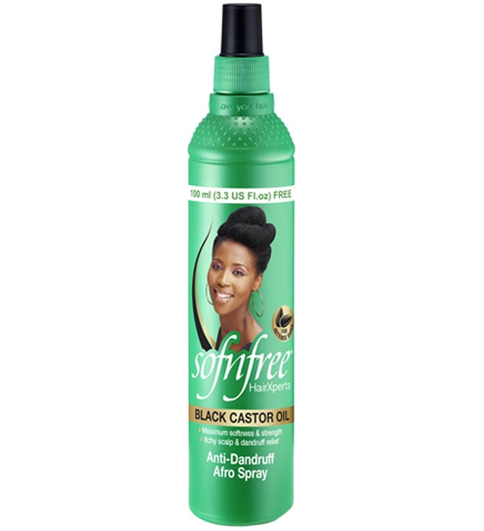 Softnfree Black Castor Oil Anti-Dandruff Afro Spray 350 ml