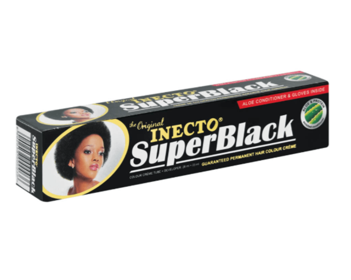 Inecto SuperBlack Permanent Hair Colour Crème 28ml Pack of 2