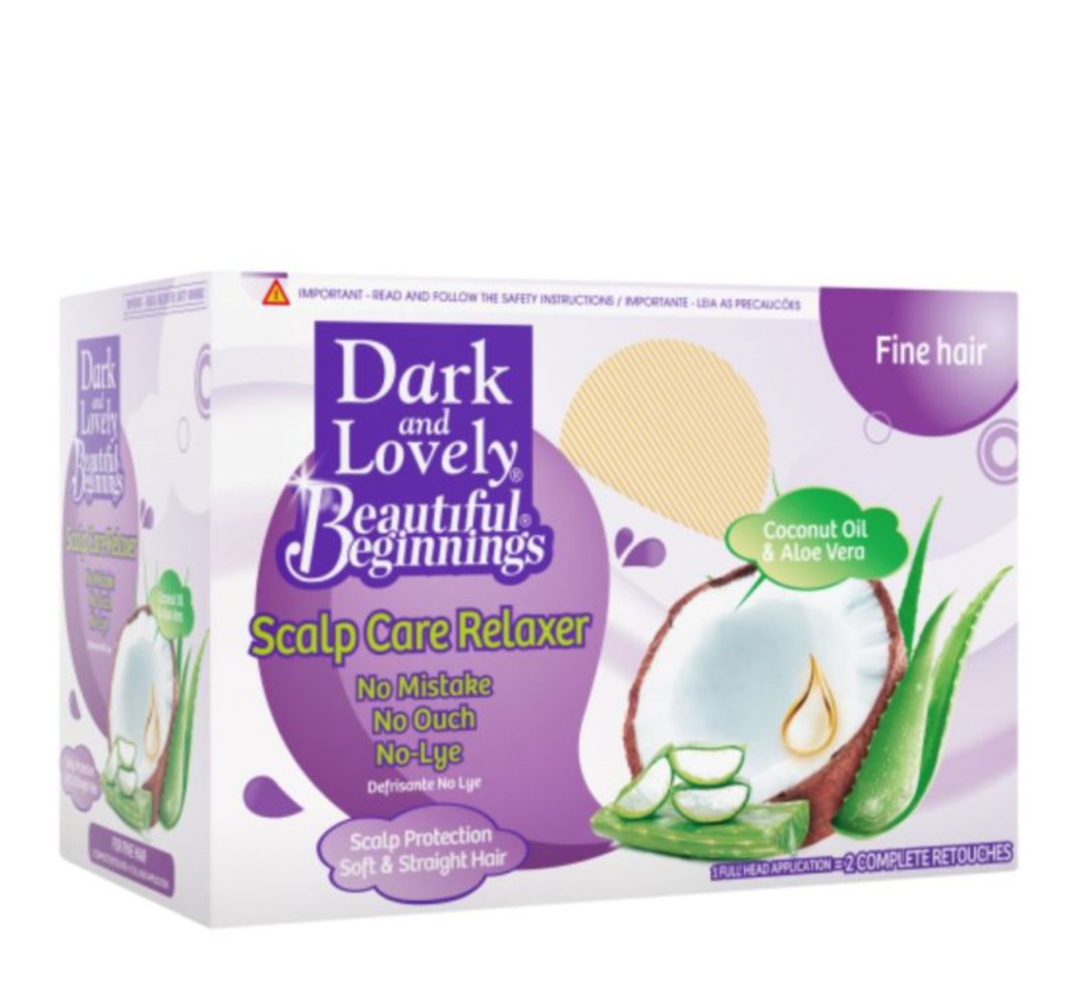 Dark and Lovely Beautiful Beginnings Scalp Care Relaxer Kit