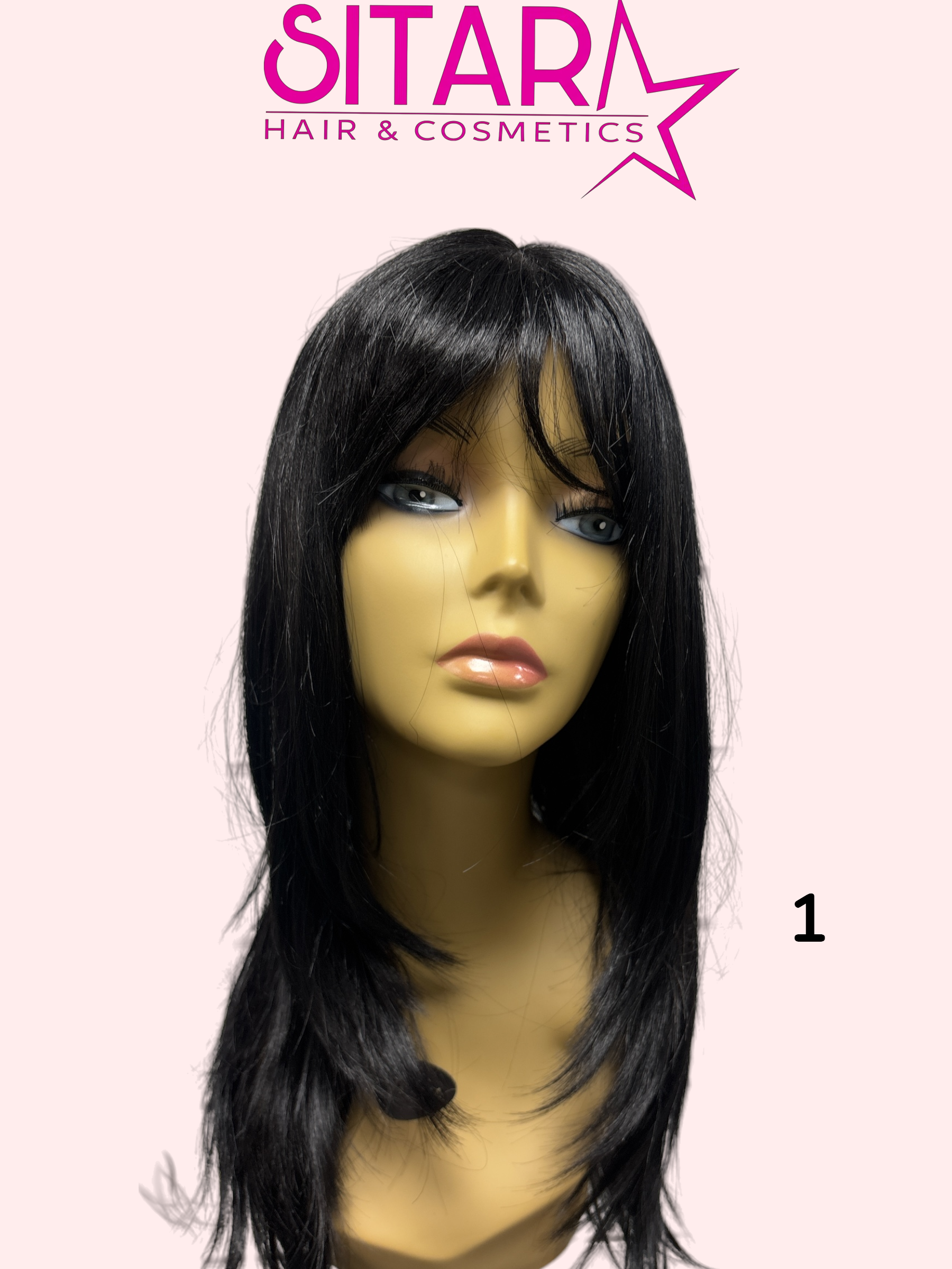 Beyonce Synthetic Long Layered Wig with Fringe 22in
