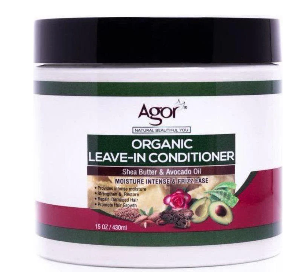 Agor Organic Leave-In Conditioner Shea Butter & Avocado Oil 430ml / 15 fl oz