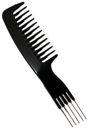Rake Handle Styling Comb (Metal Pik)