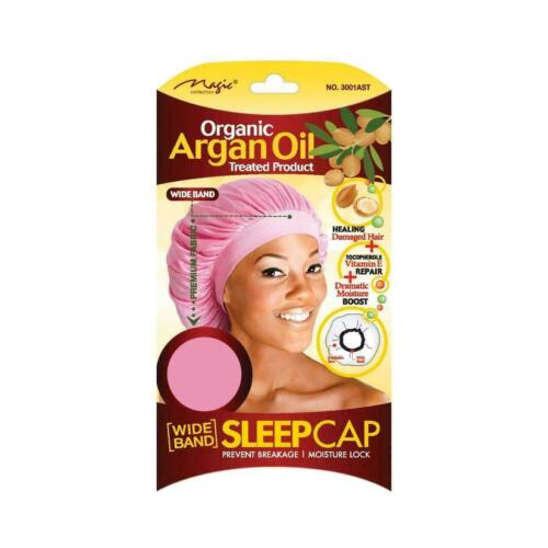 Organic Argan Oil Treated Wide Band Sleep Cap – Assorted Colors