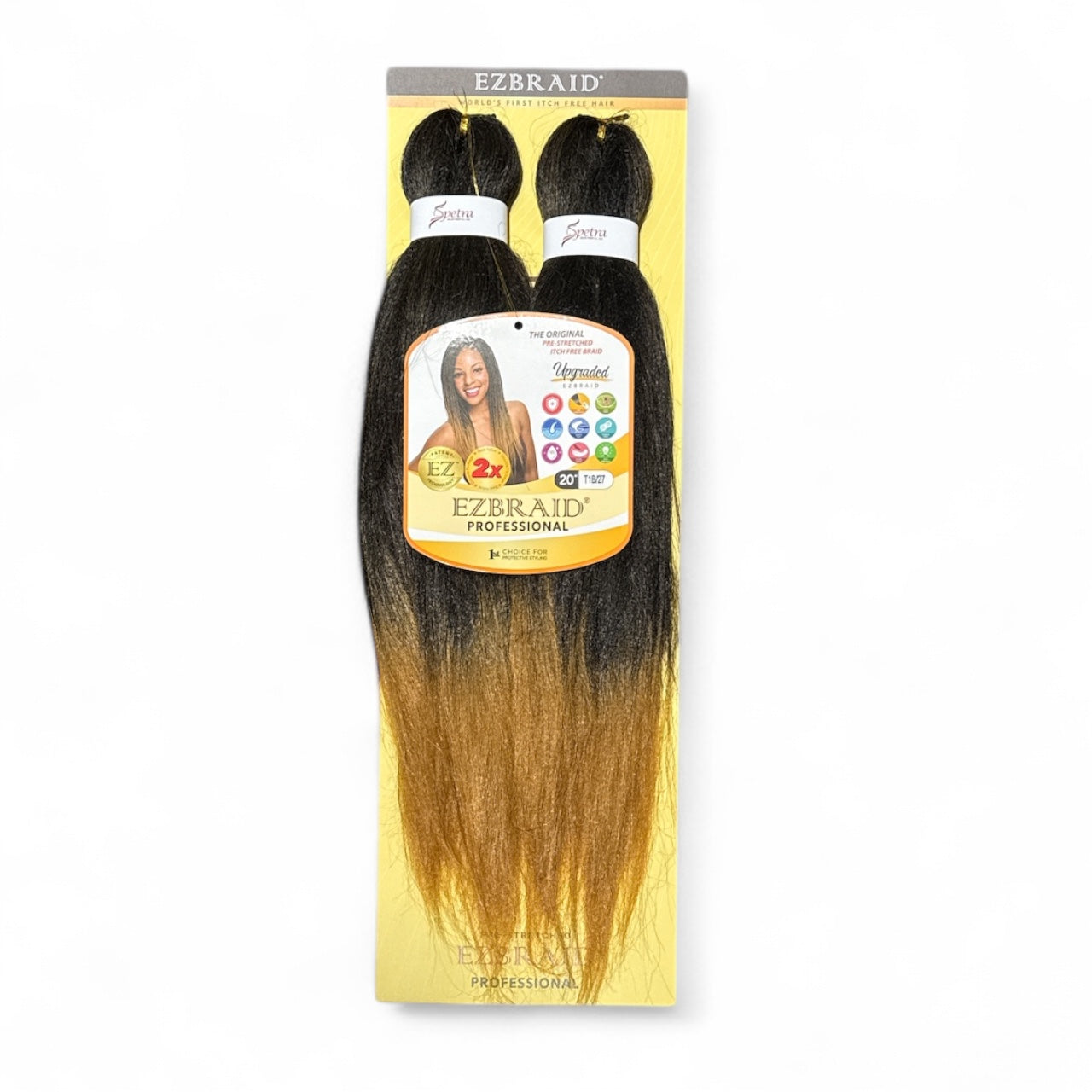 Ez Spetra 2x Synthetic Braids Anti-Itch Fibre For Braiding Hair 20"-26"