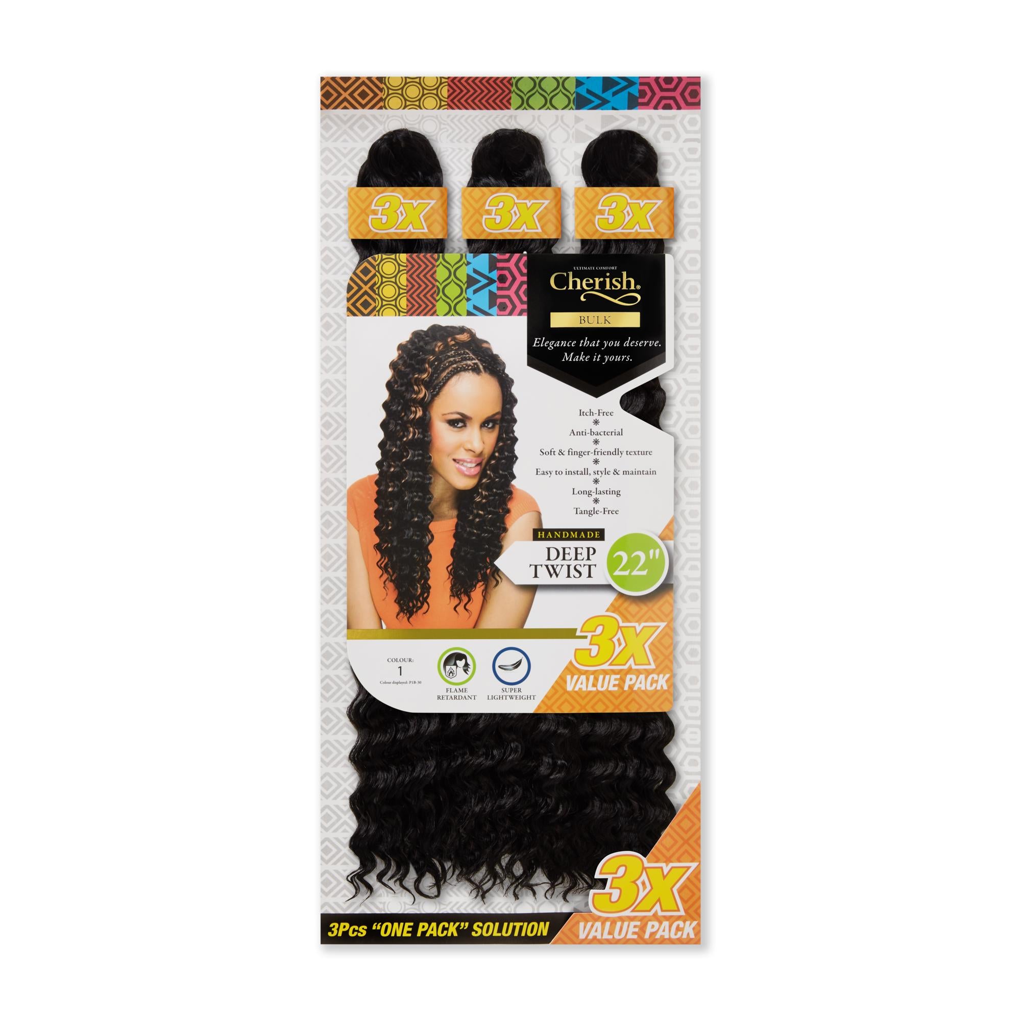 Crochet Bulk 3X Deep Twist 16"