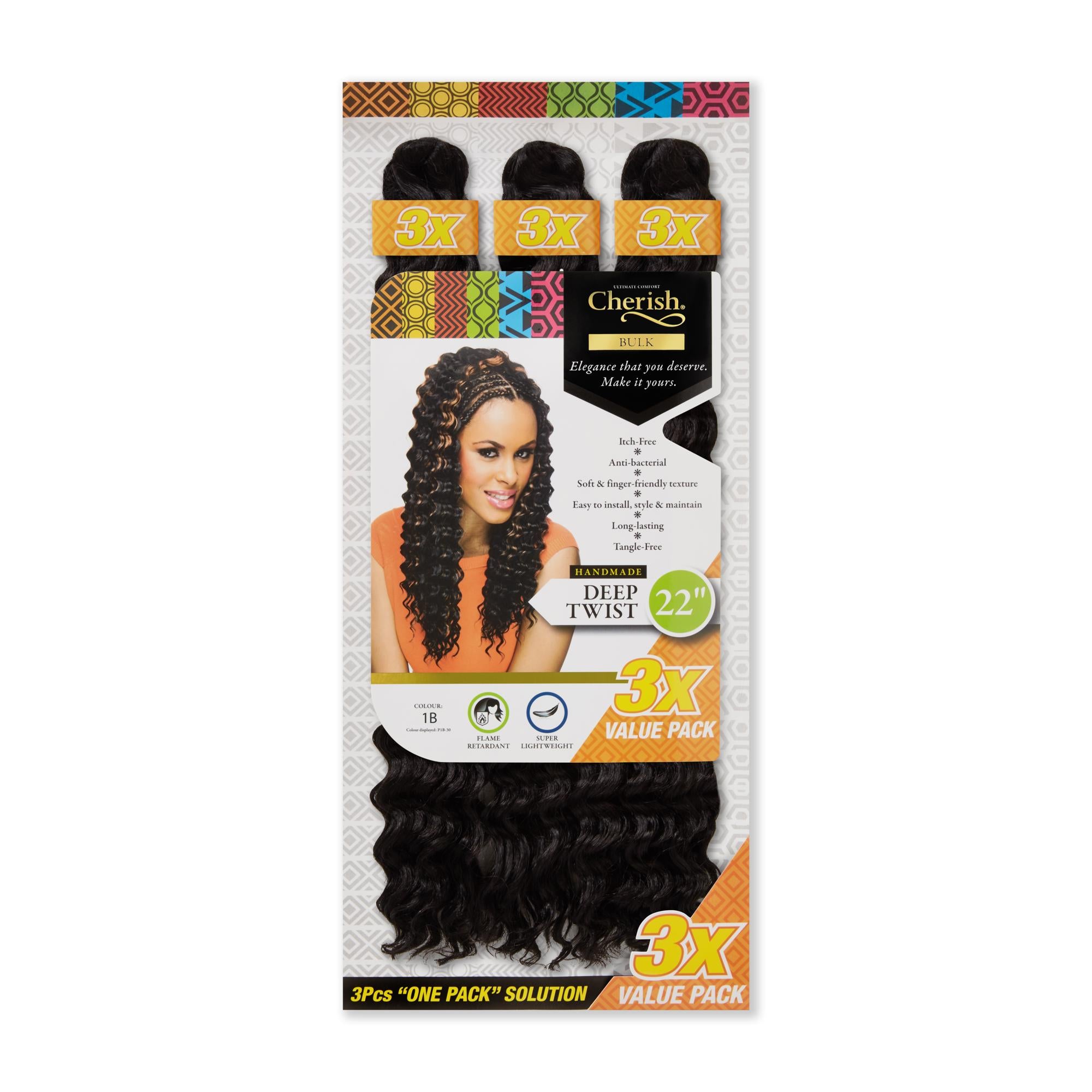 Crochet Bulk 3X Deep Twist 16"