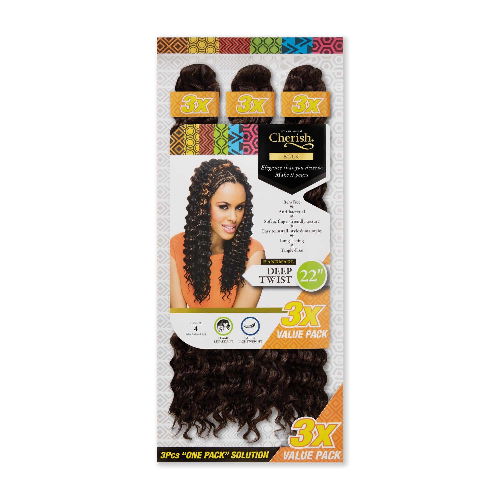 Crochet Bulk 3X Deep Twist 16"