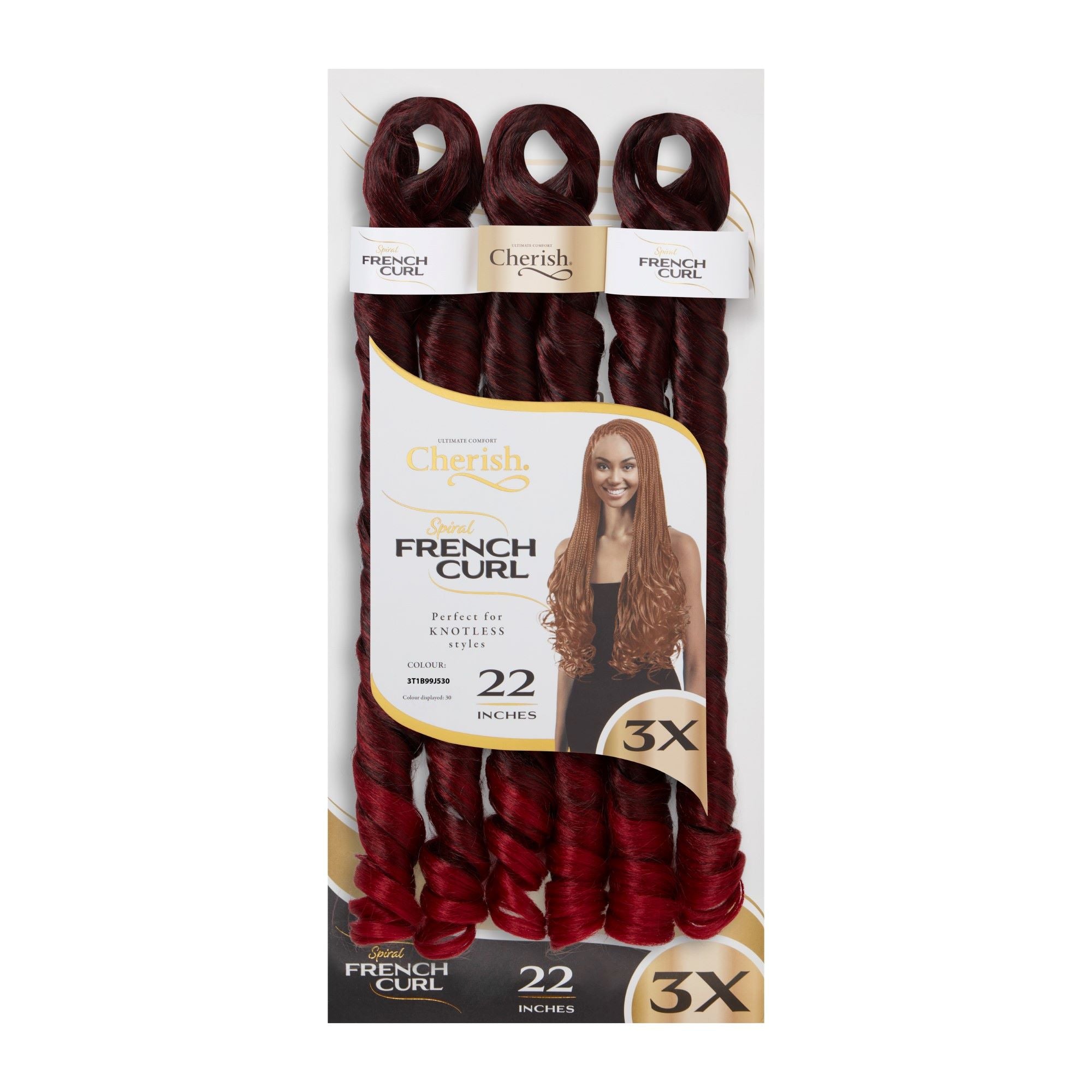 Spiral French Curl 3X