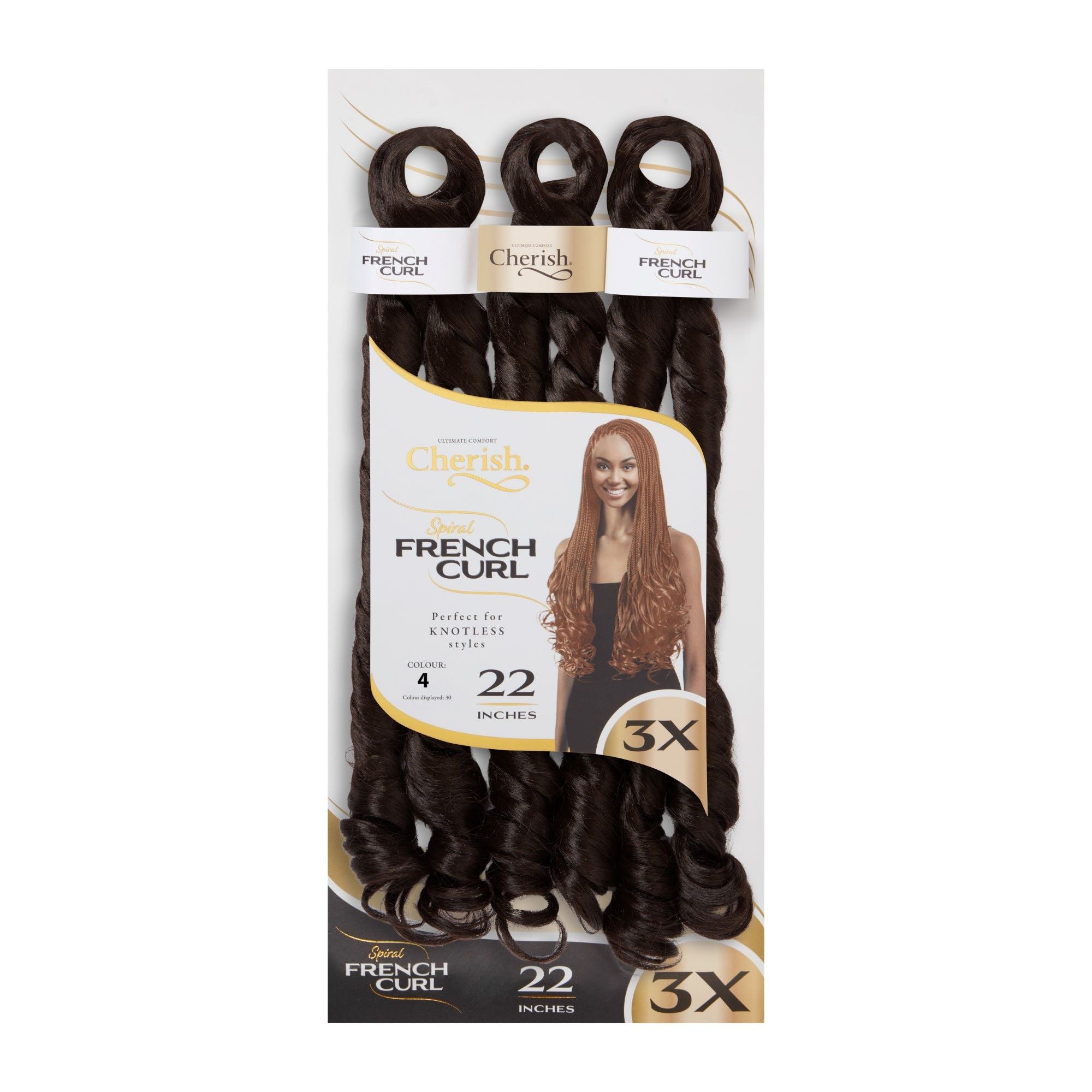 Spiral French Curl 3X