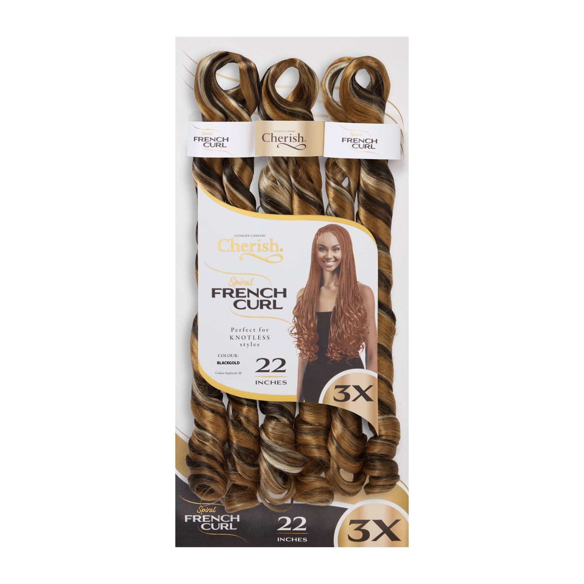 Spiral French Curl 3X