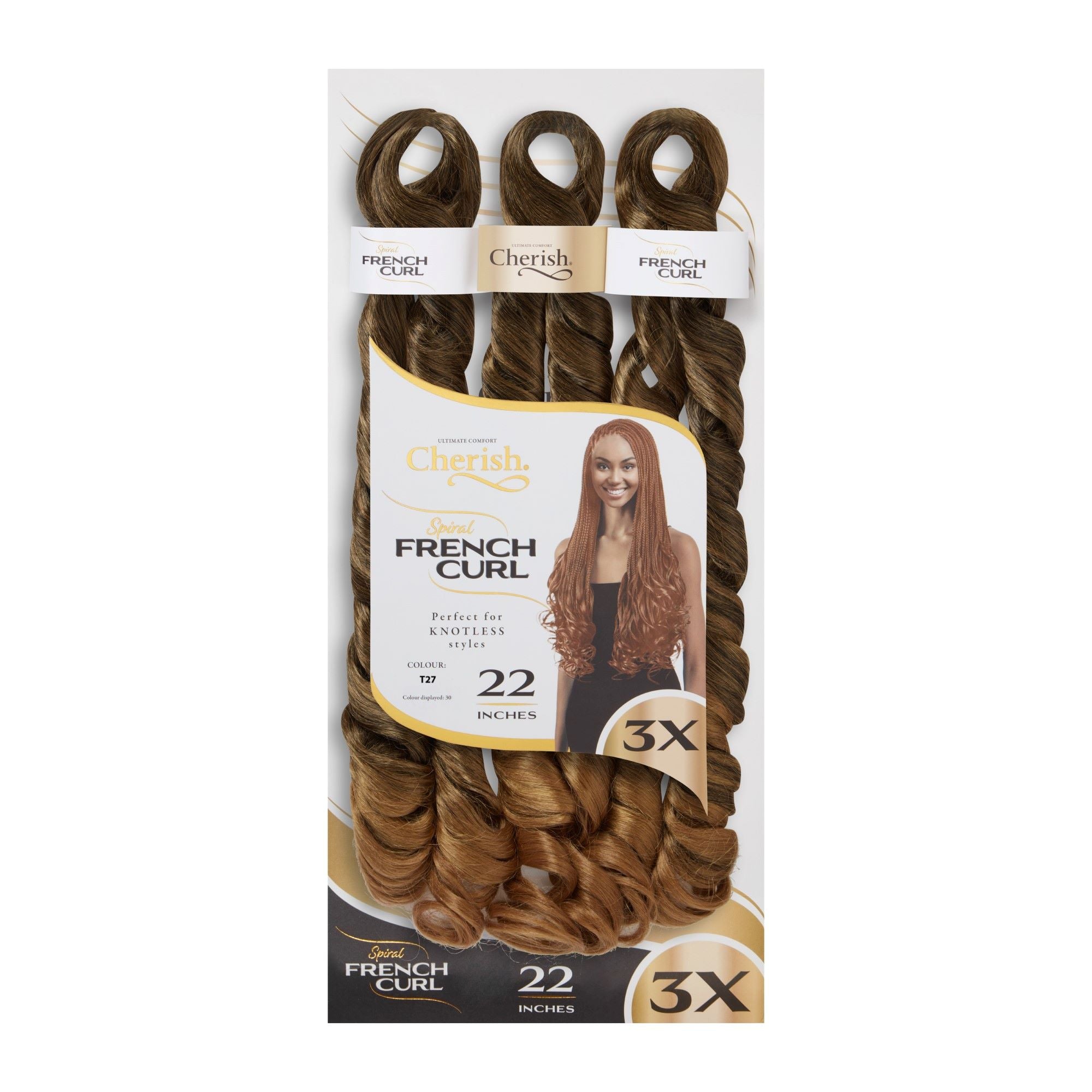 Spiral French Curl 3X