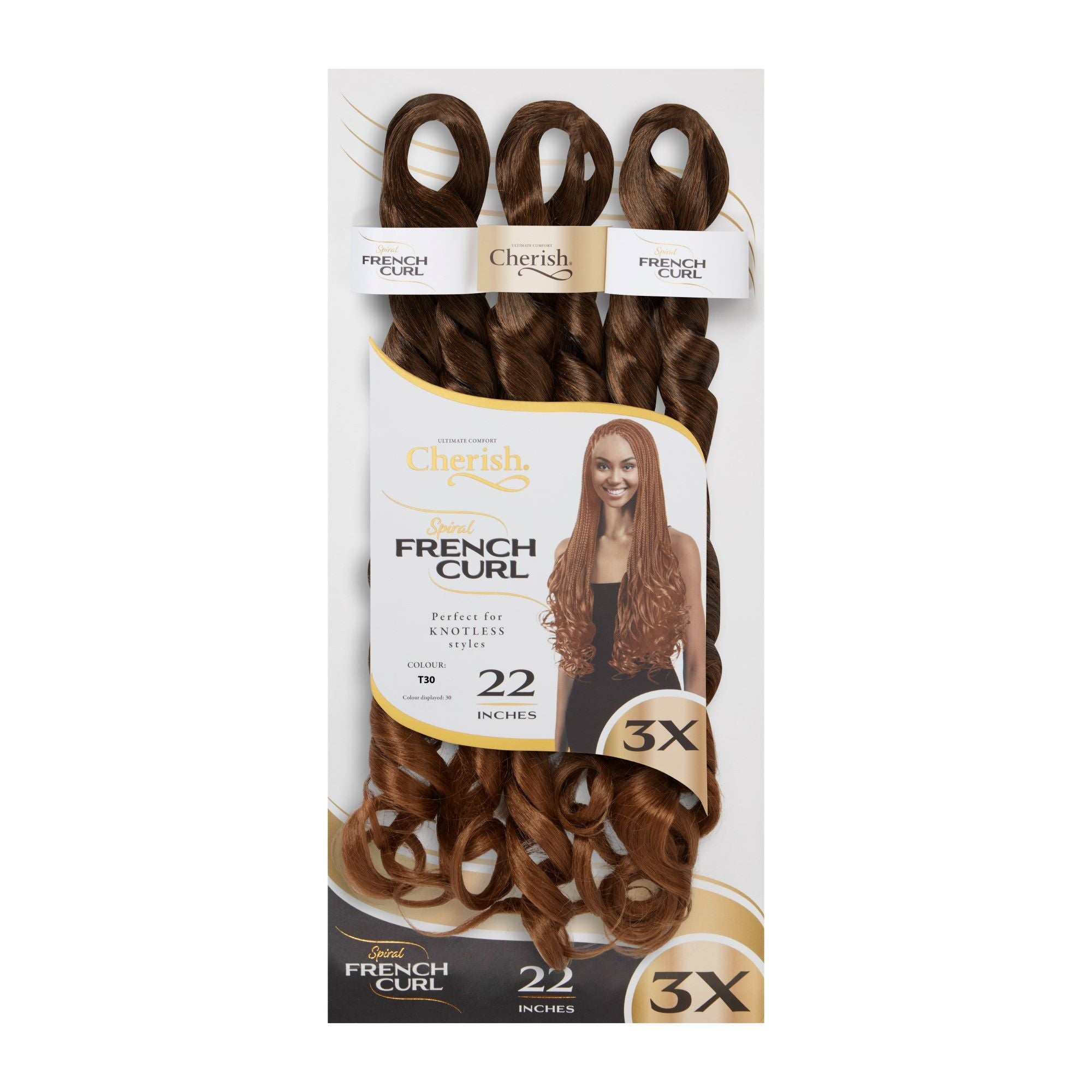 Spiral French Curl 3X