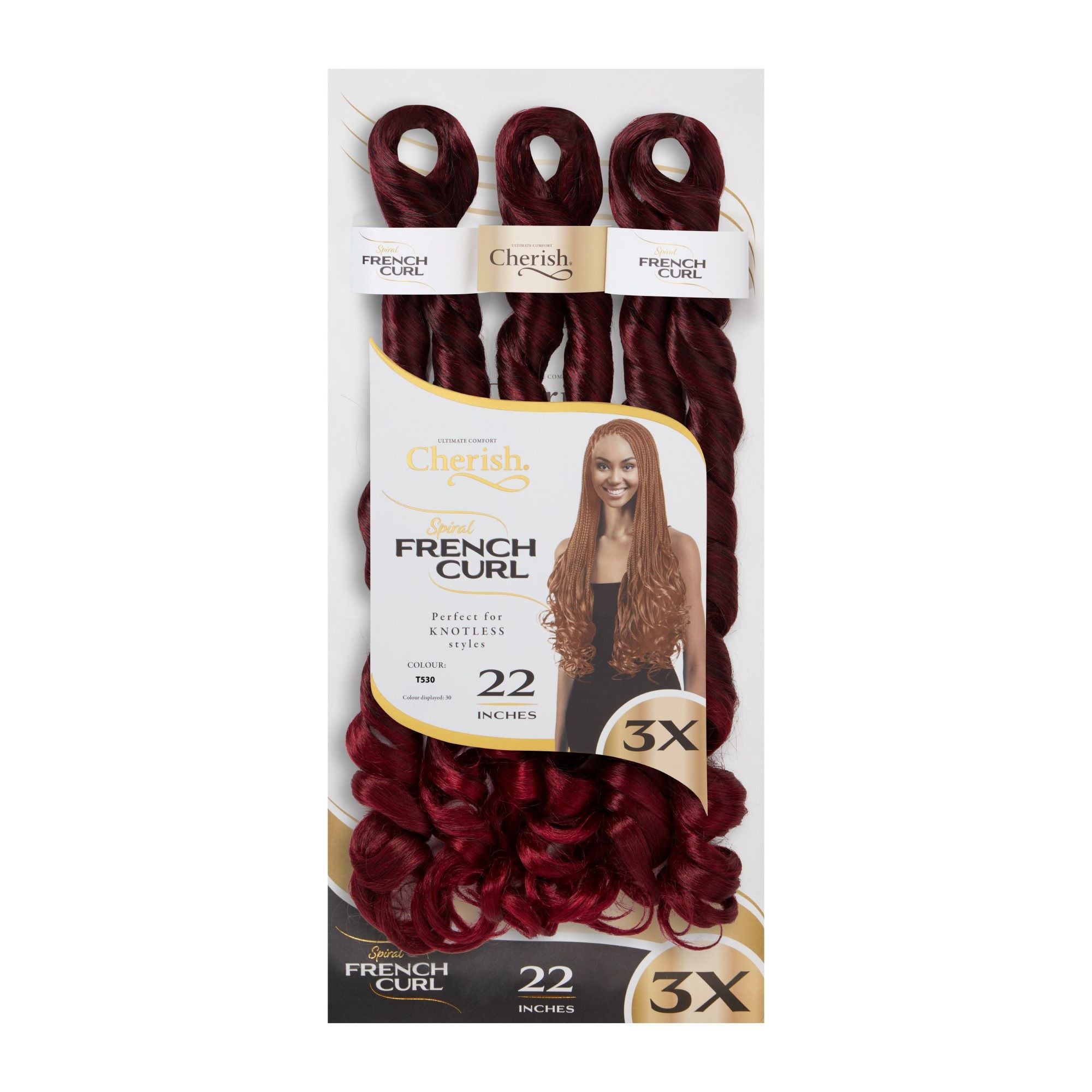 Spiral French Curl 3X