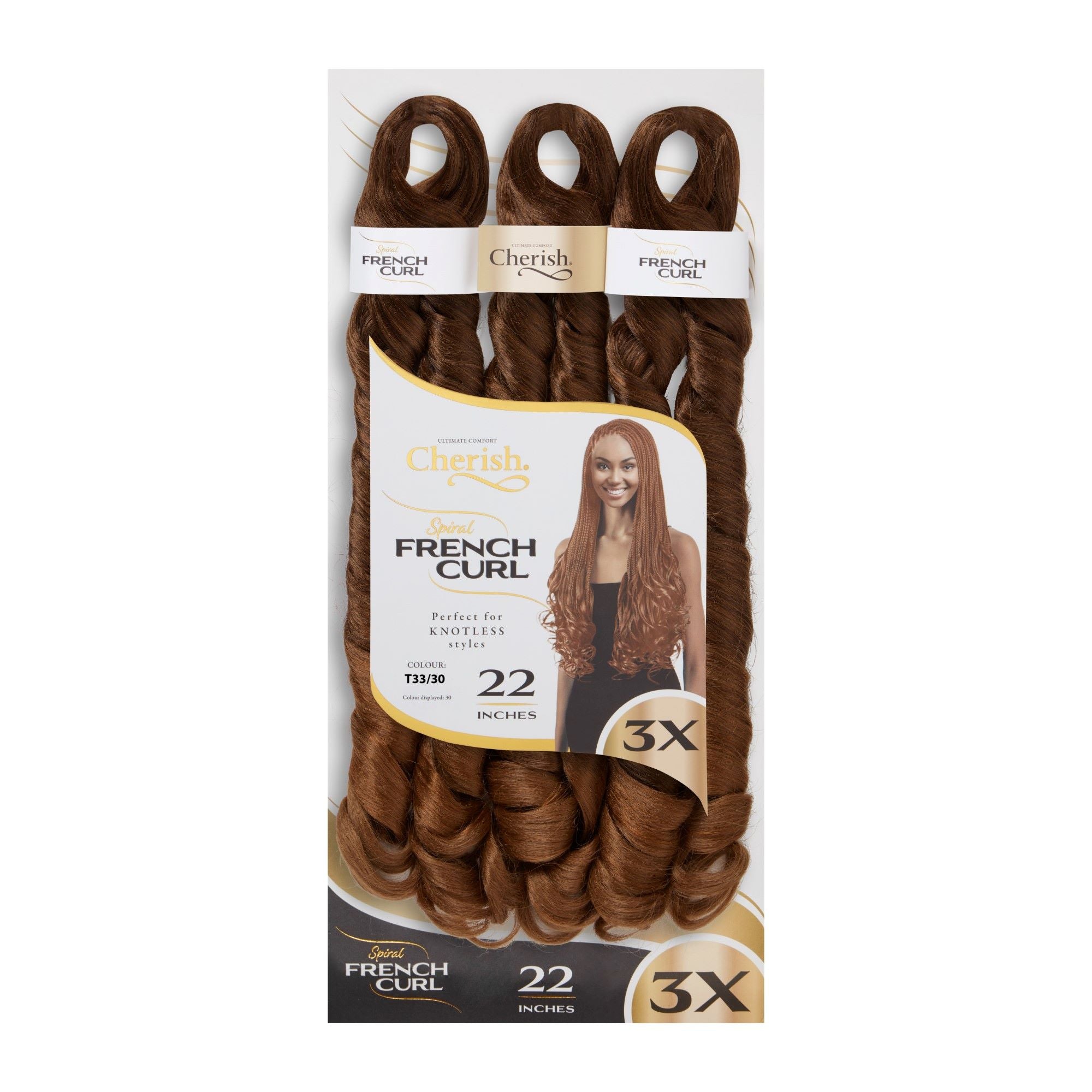 Spiral French Curl 3X