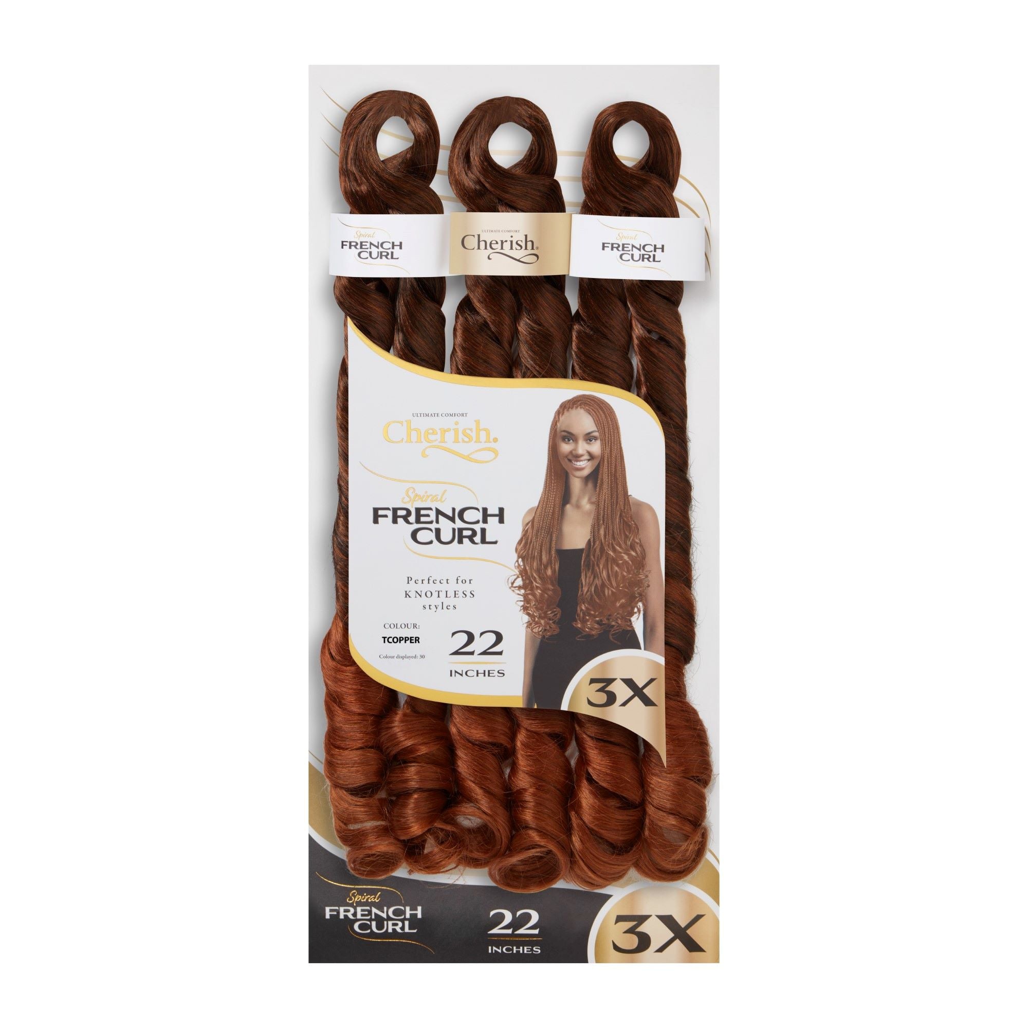 Spiral French Curl 3X
