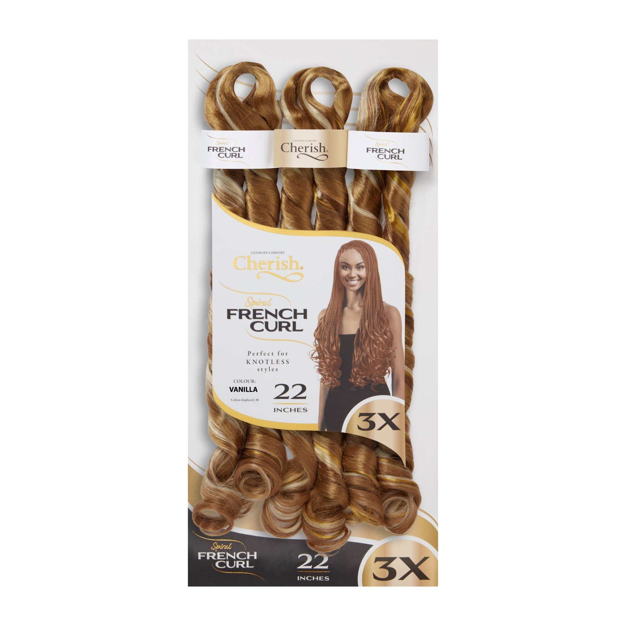 Spiral French Curl 3X