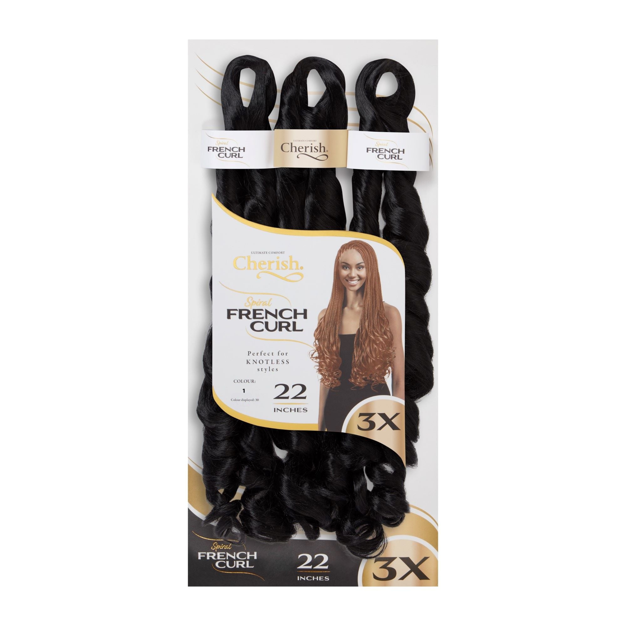 Spiral French Curl 3X