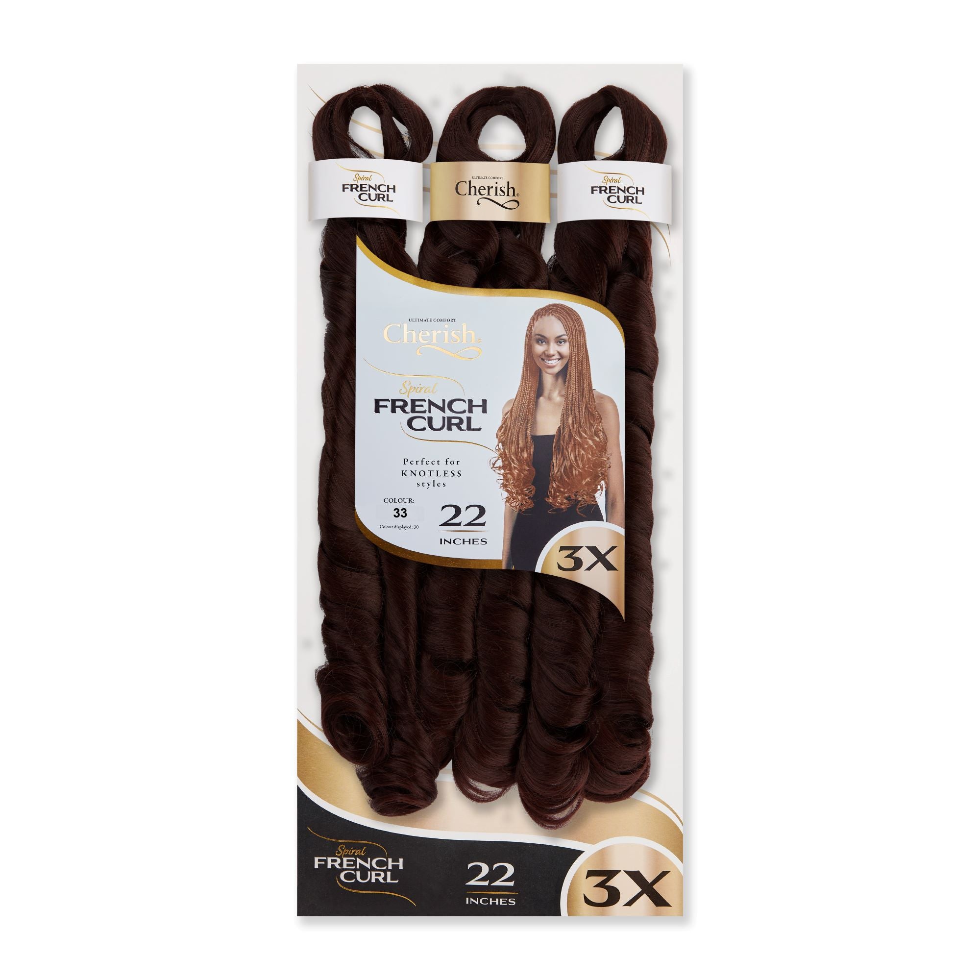 Spiral French Curl 3X