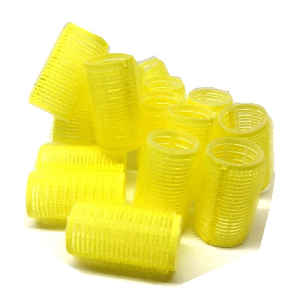 Self Grip Rollers 1/2" 8pcs Yellow