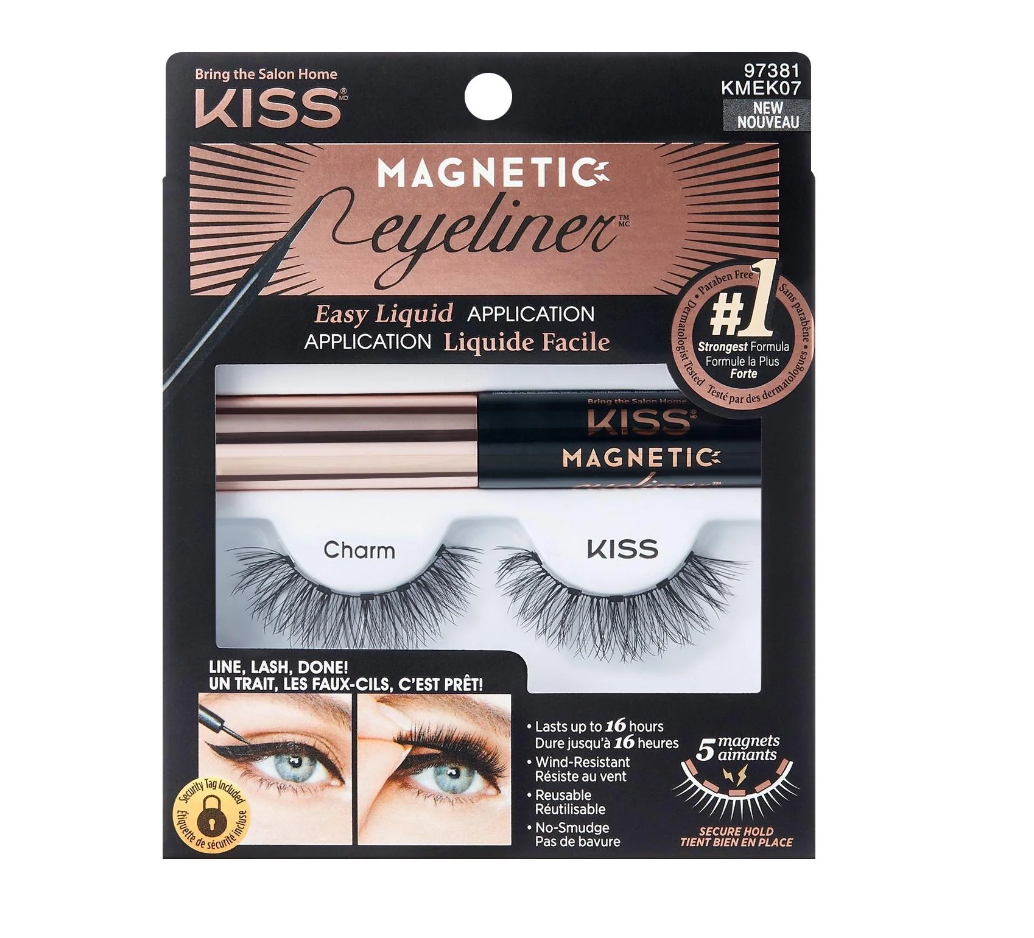 KISS Magnetic Eyeliner & Lash Kit Charm