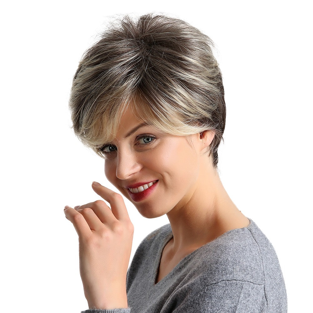 Hazelnut Short Layered Pixie Cut Synthetic Wig