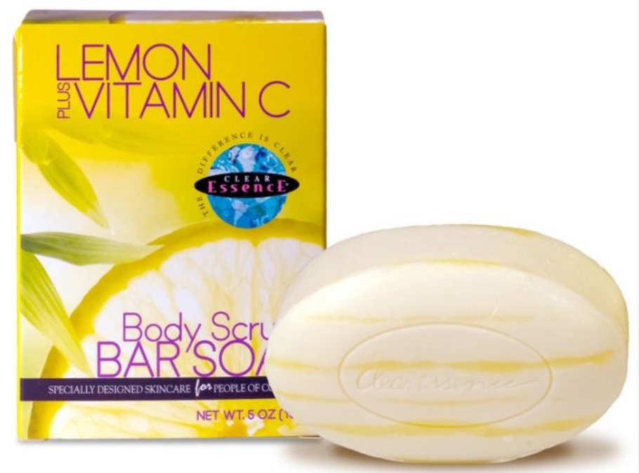 Clear Essence Lemon Plus Vitamin C Body Scrub Bar Soap 150g