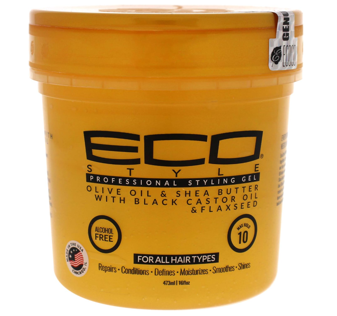 Eco Style Olive Oil & Shea Butter Black Castor Oil & Flaxseed Styling Gel