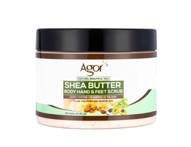 Agor Shea Butter Body Hand & Feet Scrub 300g