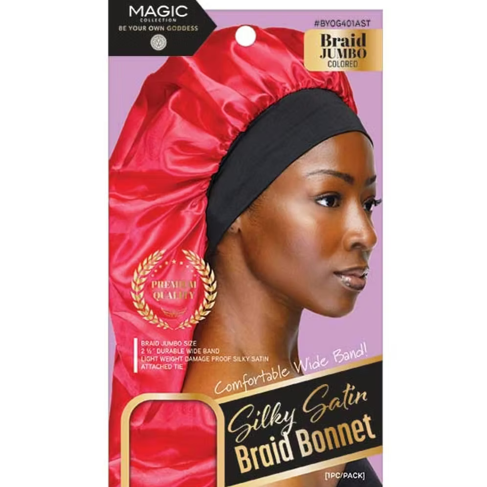 Silky Satin Braid Bonnet – Jumbo – Assorted Colors