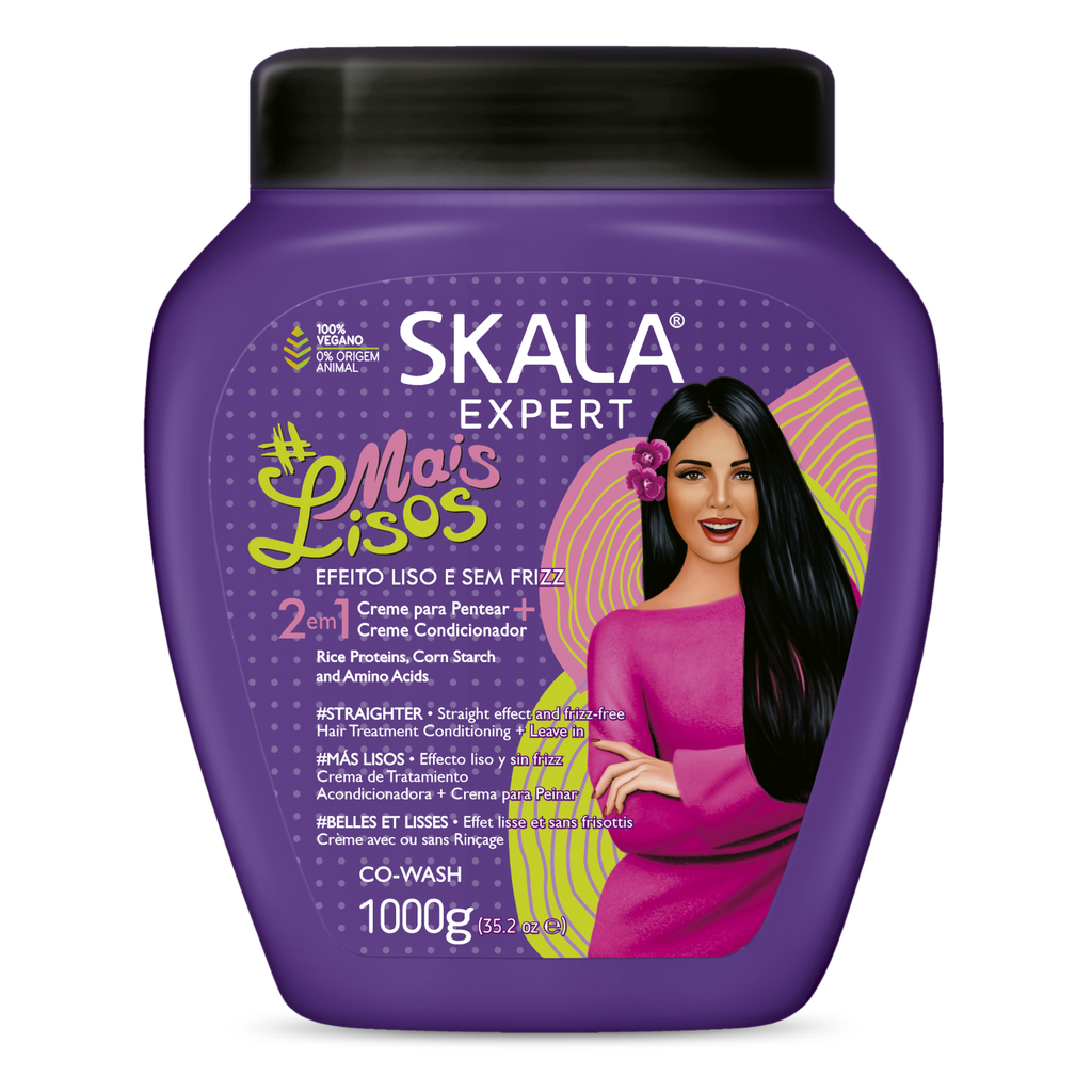 Skala Expert Mais Lisos 2 in 1 Hair Treatment & Combing Cream – Straight Effect & Frizz Control 1000g