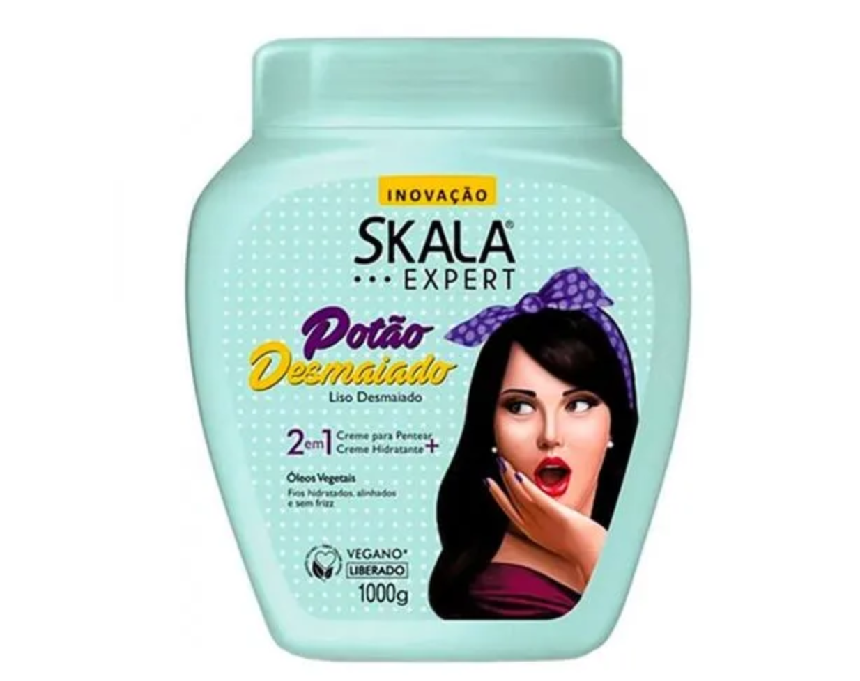 Skala Expert Potão Desmaiado 2 in 1 Hydrating & Combing Cream – Super Smooth Straight Effect 1000g