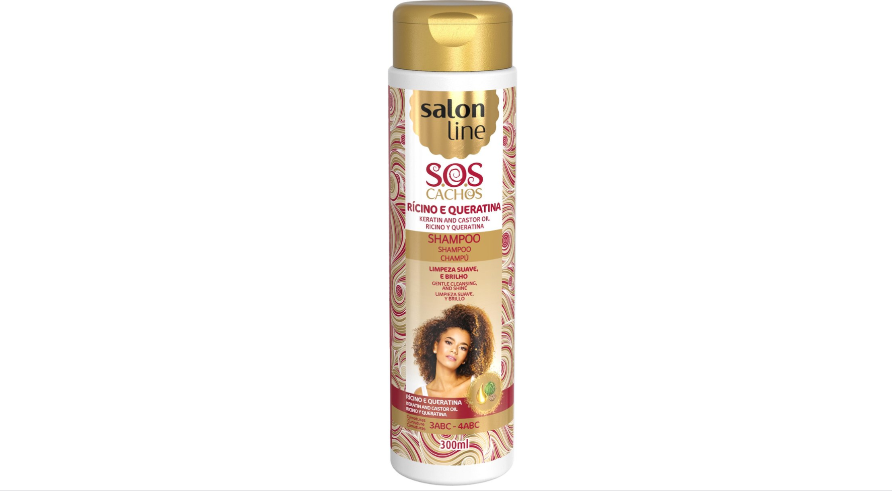 Salon Line SoS Curls Keratin & Castor Oil - Shampoo 300ml