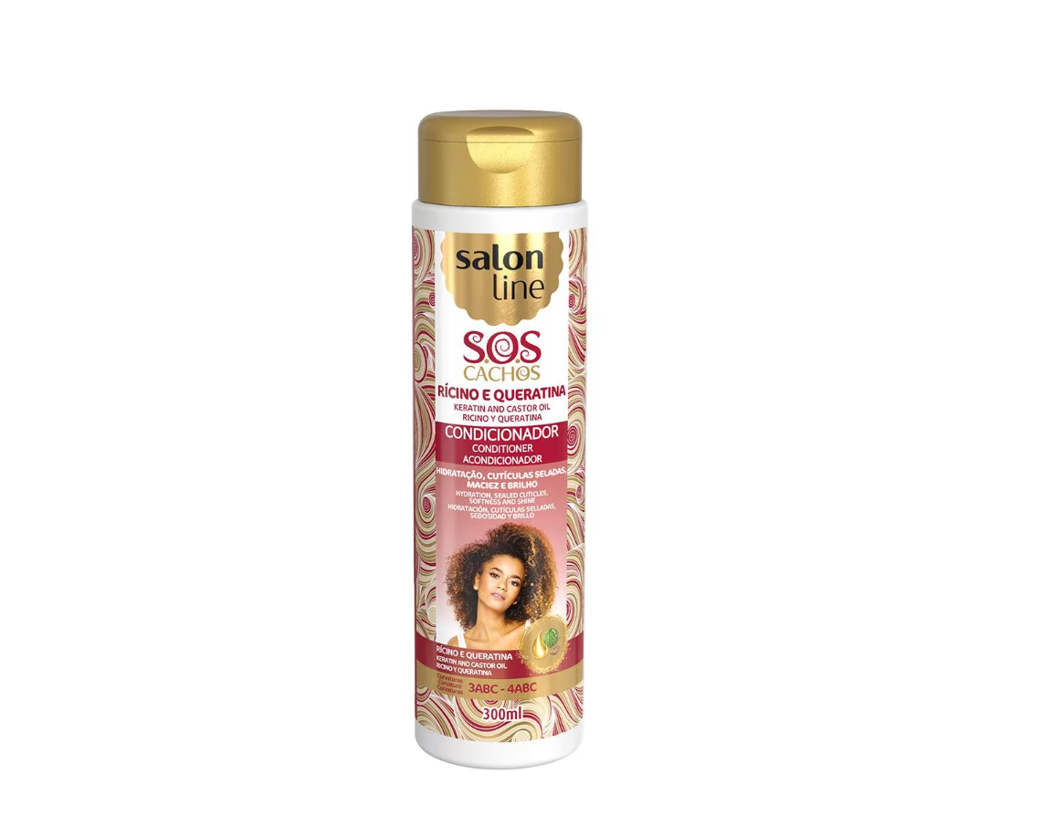 Salon Line S.O.S Curls Castor Oil & Keratin Conditioner 300ml