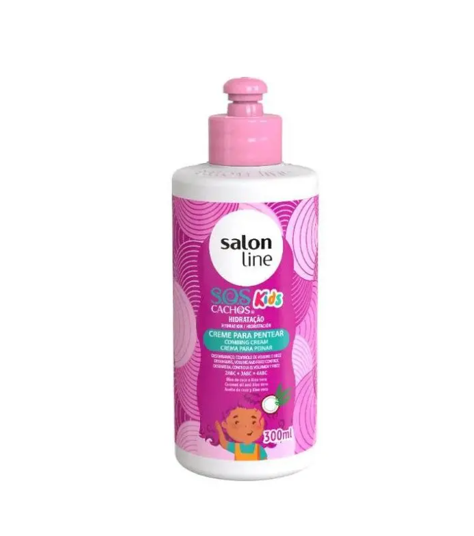Salon Line S.O.S Cachos Kids Hydration Combing Cream with Coconut Oil & Aloe Vera 300ml